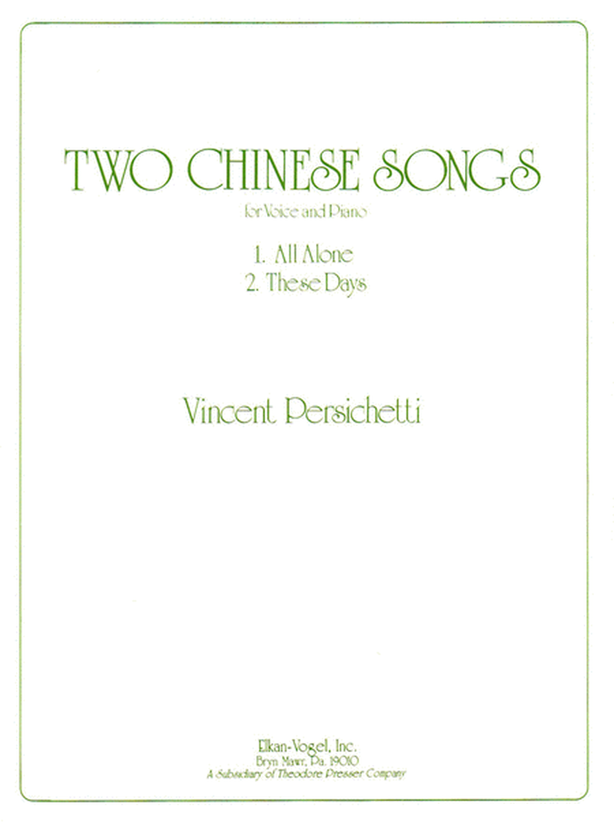 Two Chinese Songs