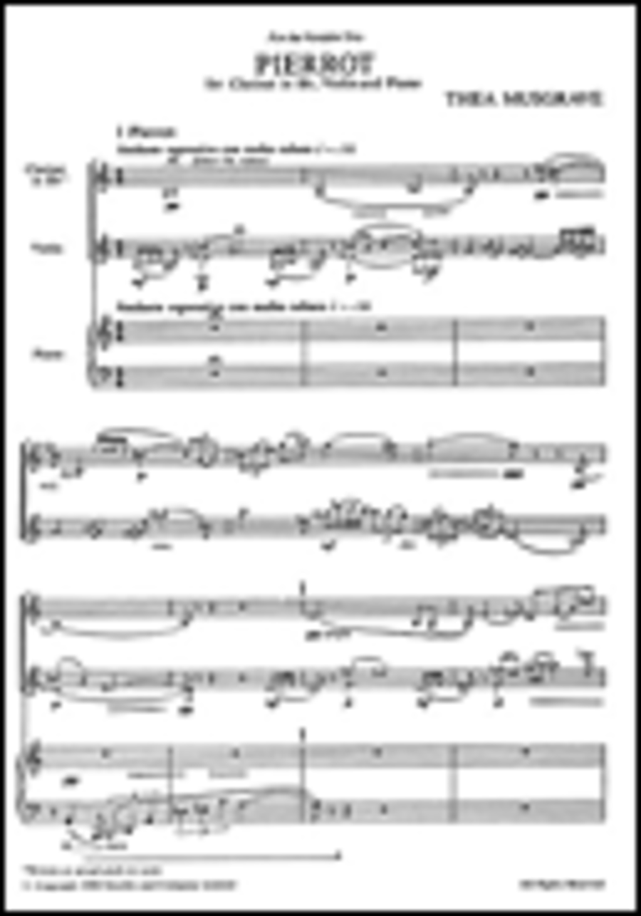 Musgrave: Pierrot (Score And Parts)