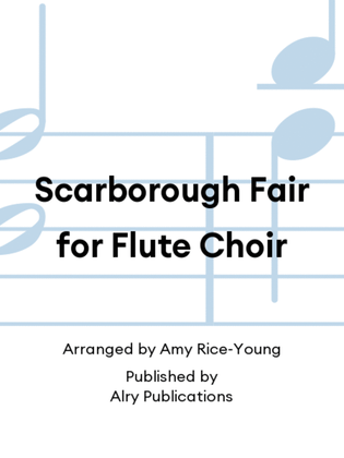 Book cover for Scarborough Fair for Flute Choir