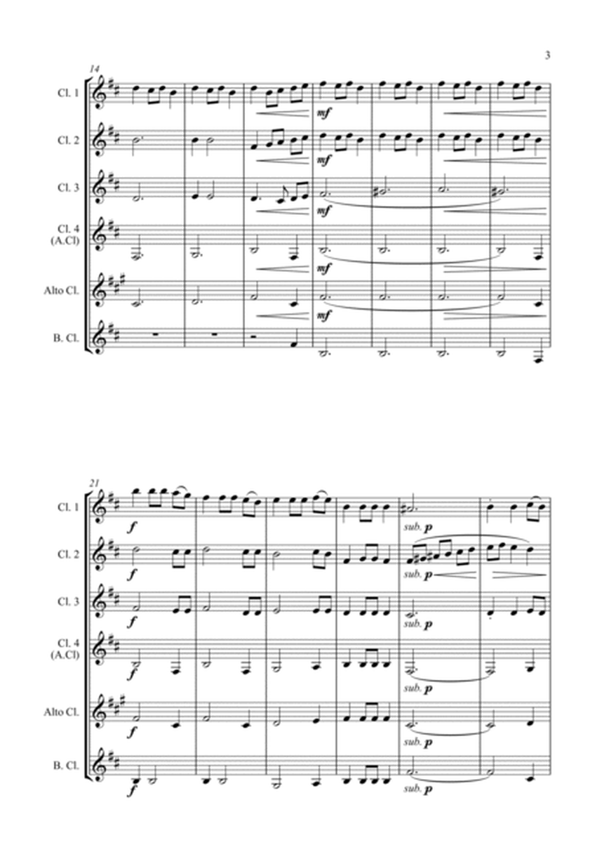 Fantasia on the Ukrainian Bell Carol - for Clarinet Choir image number null