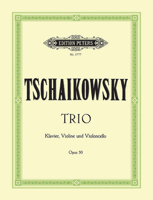 Book cover for Piano Trio in A minor Op. 50