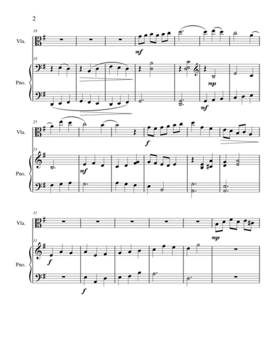 Dance of the Little Child for Viola and Piano image number null