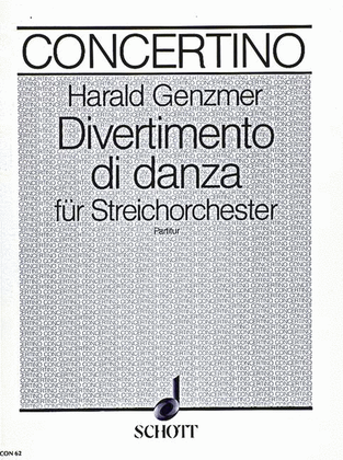 Book cover for Divertimento di danza