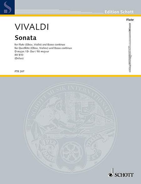 Vivaldi: Sonata For Flute (Oboe Or Violin) And Basso Continuo in D Major RV810