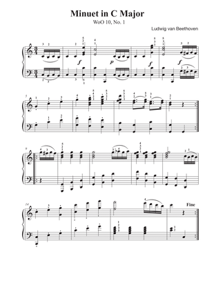 Minuet in C Major - WoO 10, No. 1 - Beethoven