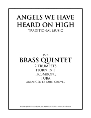 Book cover for Angels We Have Heard On High - Brass Quintet