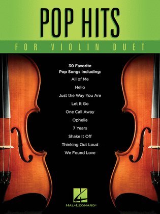 Book cover for Pop Hits for Violin Duet