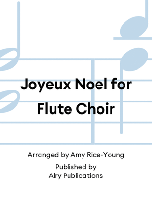 Book cover for Joyeux Noel for Flute Choir