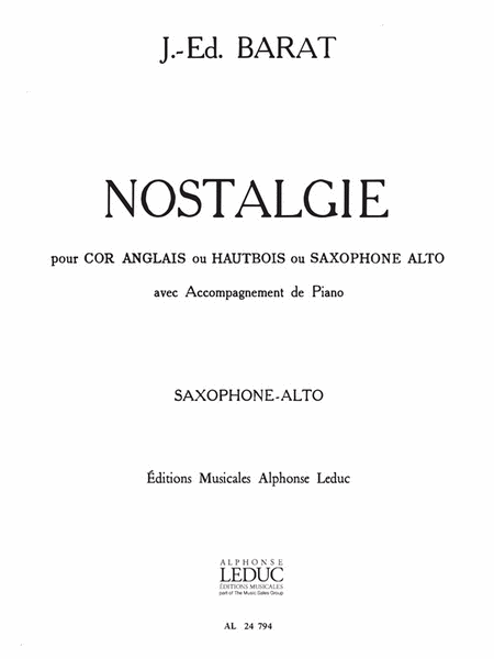 Nostalgie (saxophone-alto & Piano)