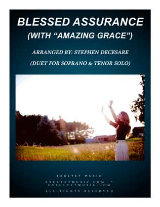 Book cover for Blessed Assurance (with "Amazing Grace") (Duet for Soprano & Tenor Solo)