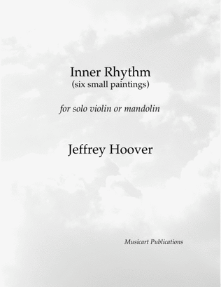 Book cover for Inner Rhythm - six small paintings (for solo mandolin or violin)