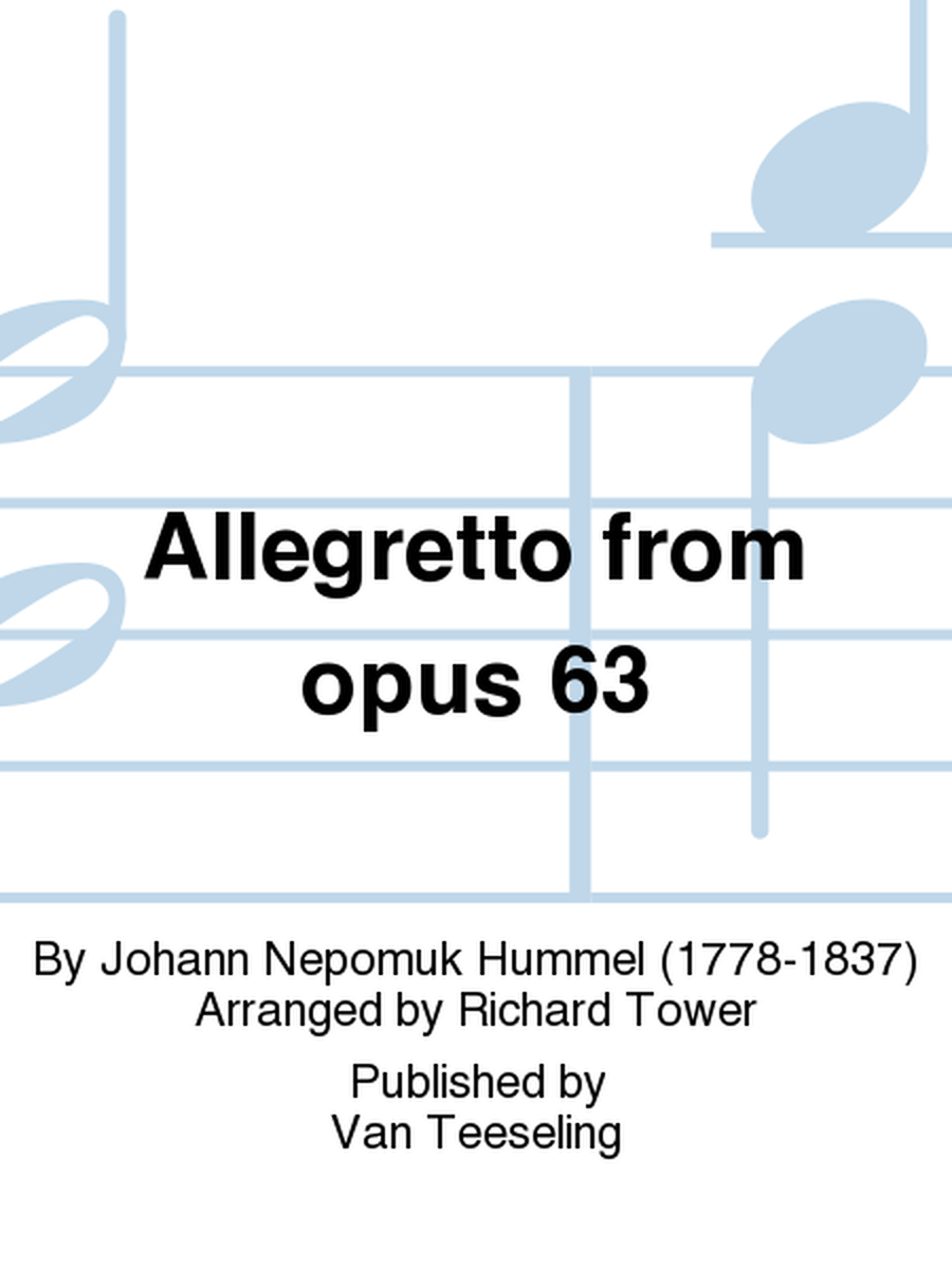 Allegretto from opus 63