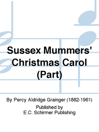 Book cover for Sussex Mummers' Christmas Carol (Bass Clarinet Replacement Part)