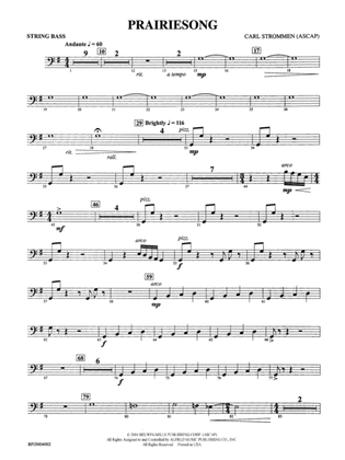 Prairiesong: String Bass