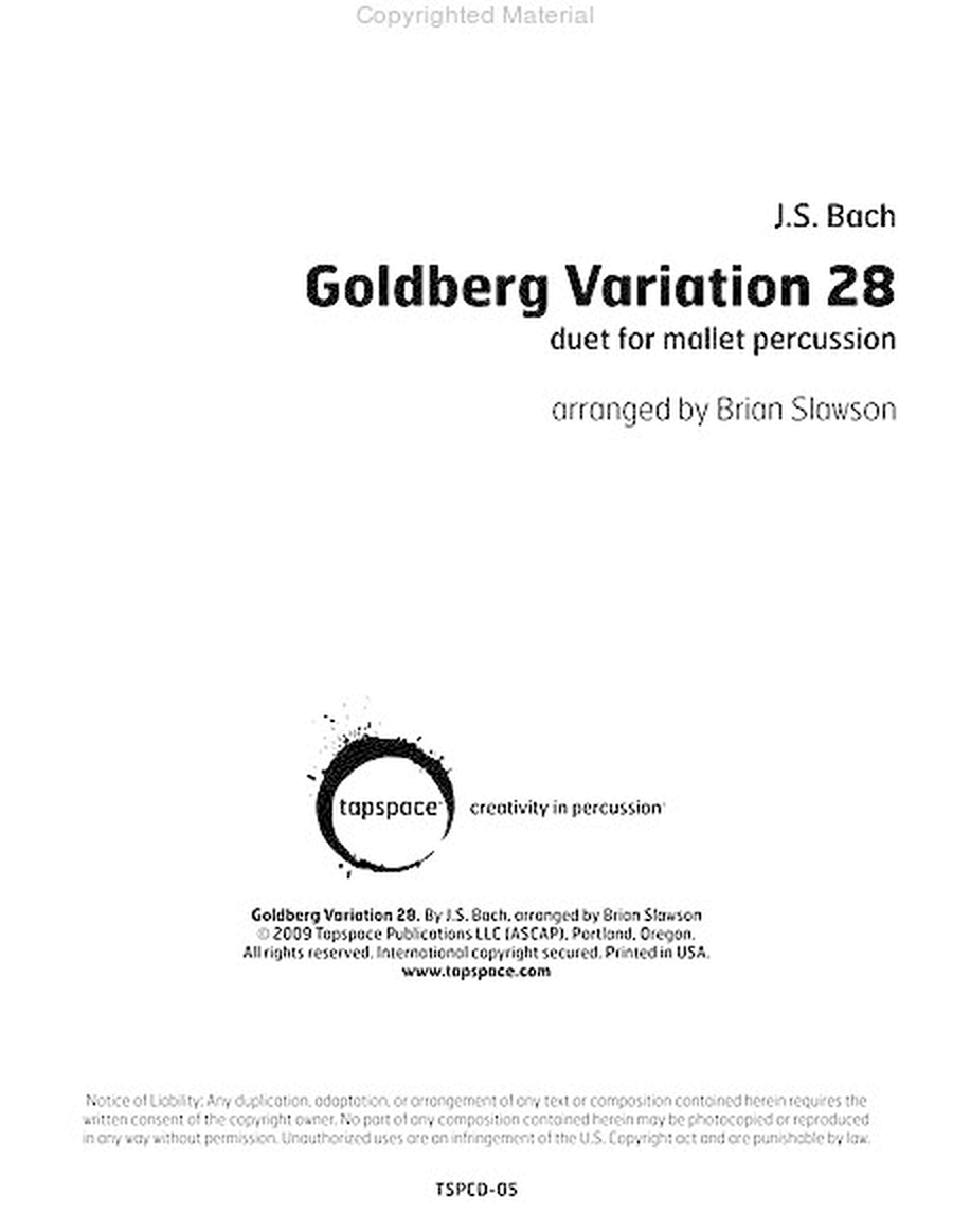 Goldberg Variation 28 image number null