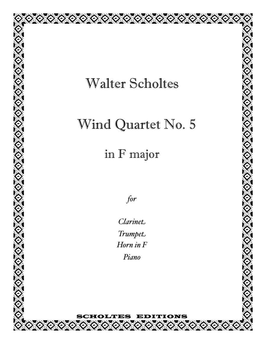 Wind Quartet No. 5 in F Major for mixed ensemble