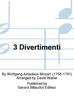 Book cover for 3 Divertimenti