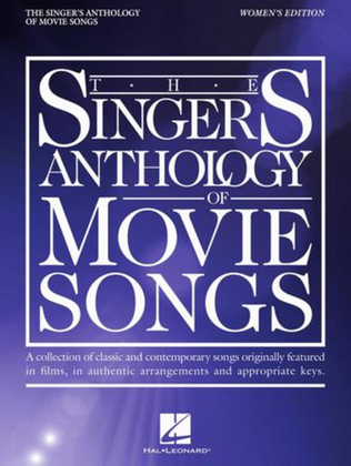 The Singer's Anthology of Movie Songs