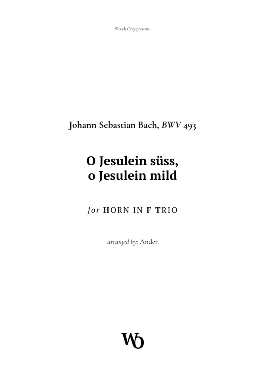 O Jesulein süss by Bach for French Horn Trio image number null
