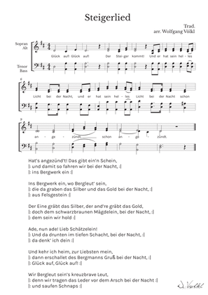 Steigerlied (trad.) - SATB a capella