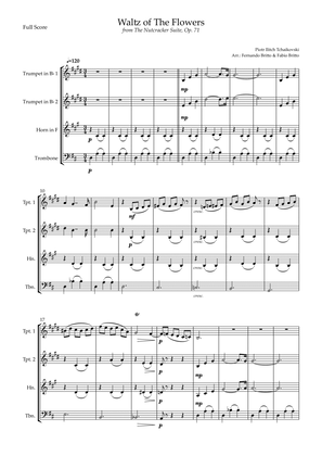 Book cover for Waltz of The Flowers - from Nutcracker (P. I. Tchaikovsky) for Brass Quartet