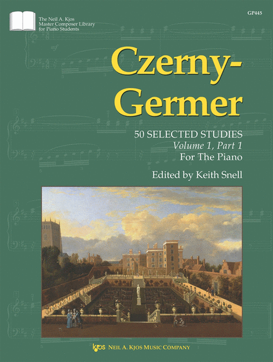 Czerny-Germer I, 50 Selected Studies: Volume 1, Part 1 by Carl Czerny Piano Method - Sheet Music