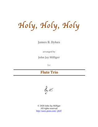 Book cover for Holy, Holy, Holy for Flute Trio