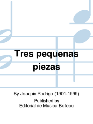 Book cover for Tres pequenas piezas