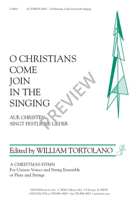 O Christians, Come Join in the Singing