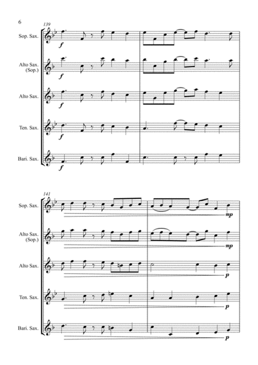 O Come All Ye Faithful - Jazz Arrangement In 5/4 - For Saxophone Quartet image number null