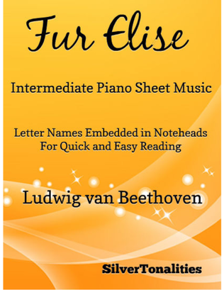 Book cover for Fur Elise Intermediate Piano Sheet Music