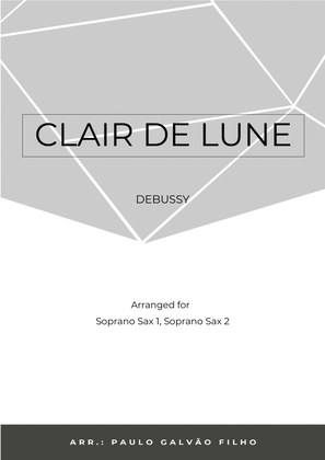 Book cover for CLAIR DE LUNE - SAX SOPRANO DUO