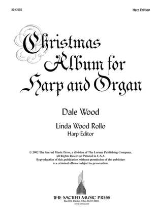 Book cover for Christmas Album for Harp and Organ - Harp Part