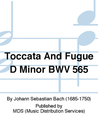 Book cover for Toccata and Fugue D Minor BWV 565