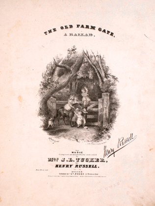 Book cover for The Old Farm Gate. A Ballad