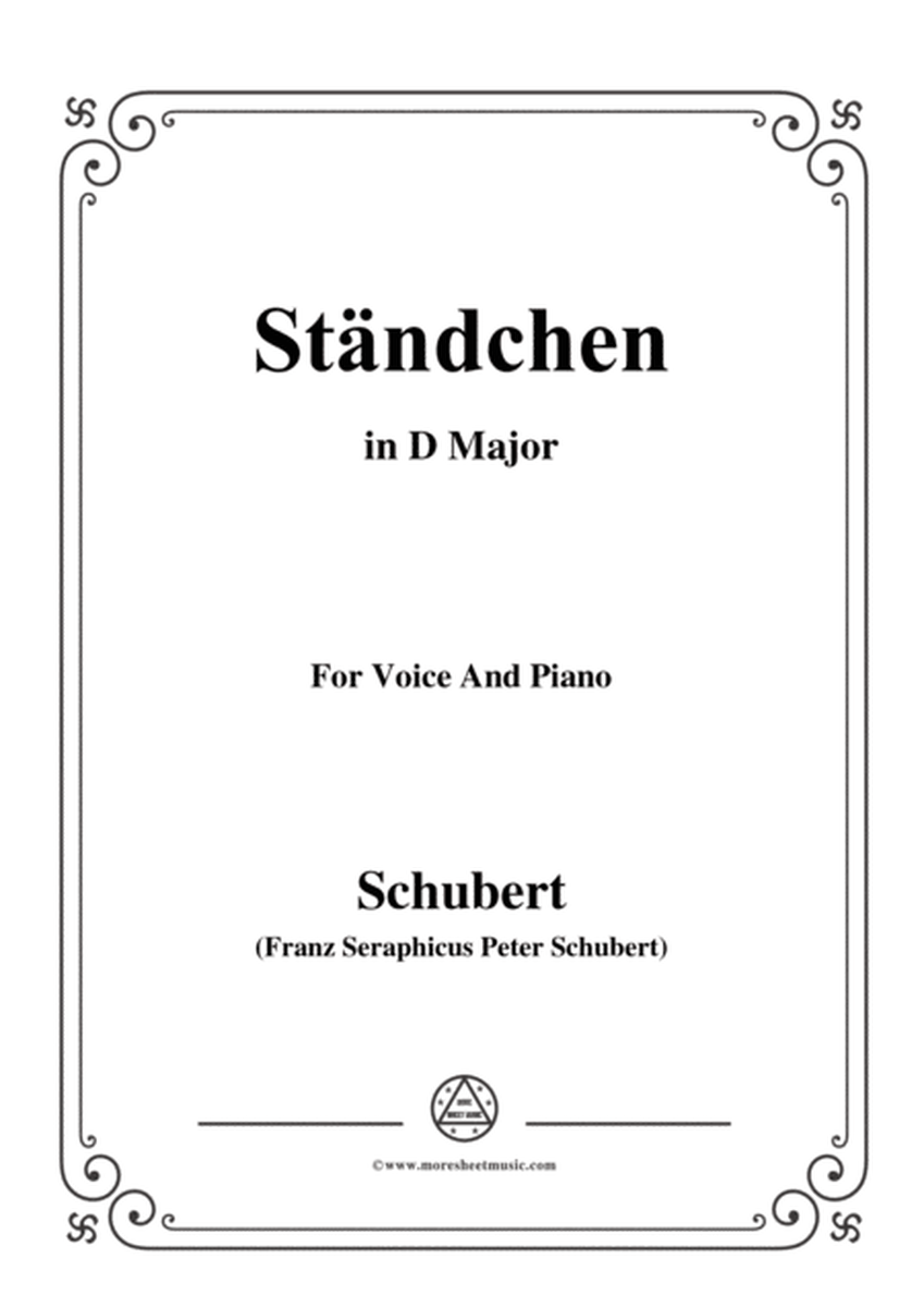 Schubert-Ständchen in D Major,for voice and piano image number null