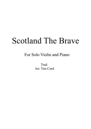 Book cover for Scotland The Brave for Solo Violin and Piano