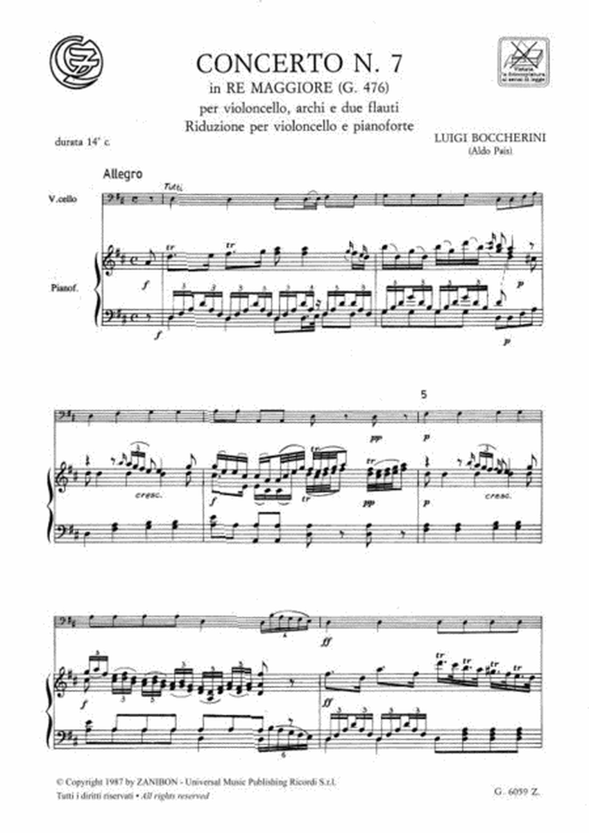Concerto N. 7 In Re