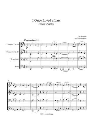 Book cover for I Once Loved a Lass (Brass Quartet)