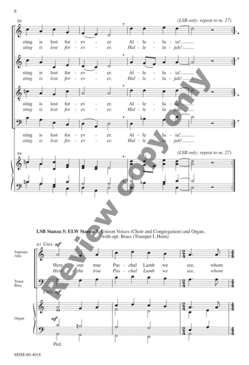 Christ Jesus Lay in Death's Strong Bands (Choral Score) image number null