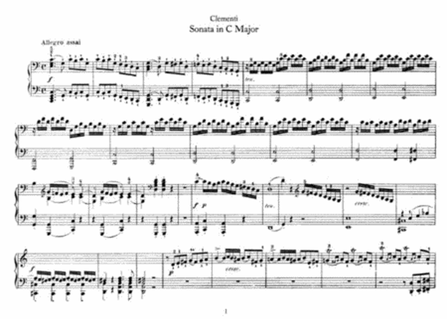 Muzio Clementi - Sonata in C Major (piano duet)