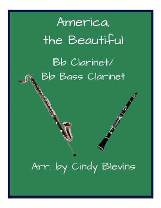 Book cover for America, the Beautiful, Bb Clarinet and Bb Bass Clarinet Duet