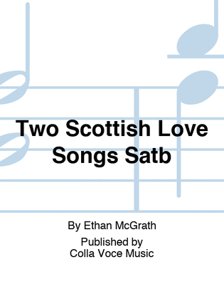 Book cover for Two Scottish Love Songs Satb