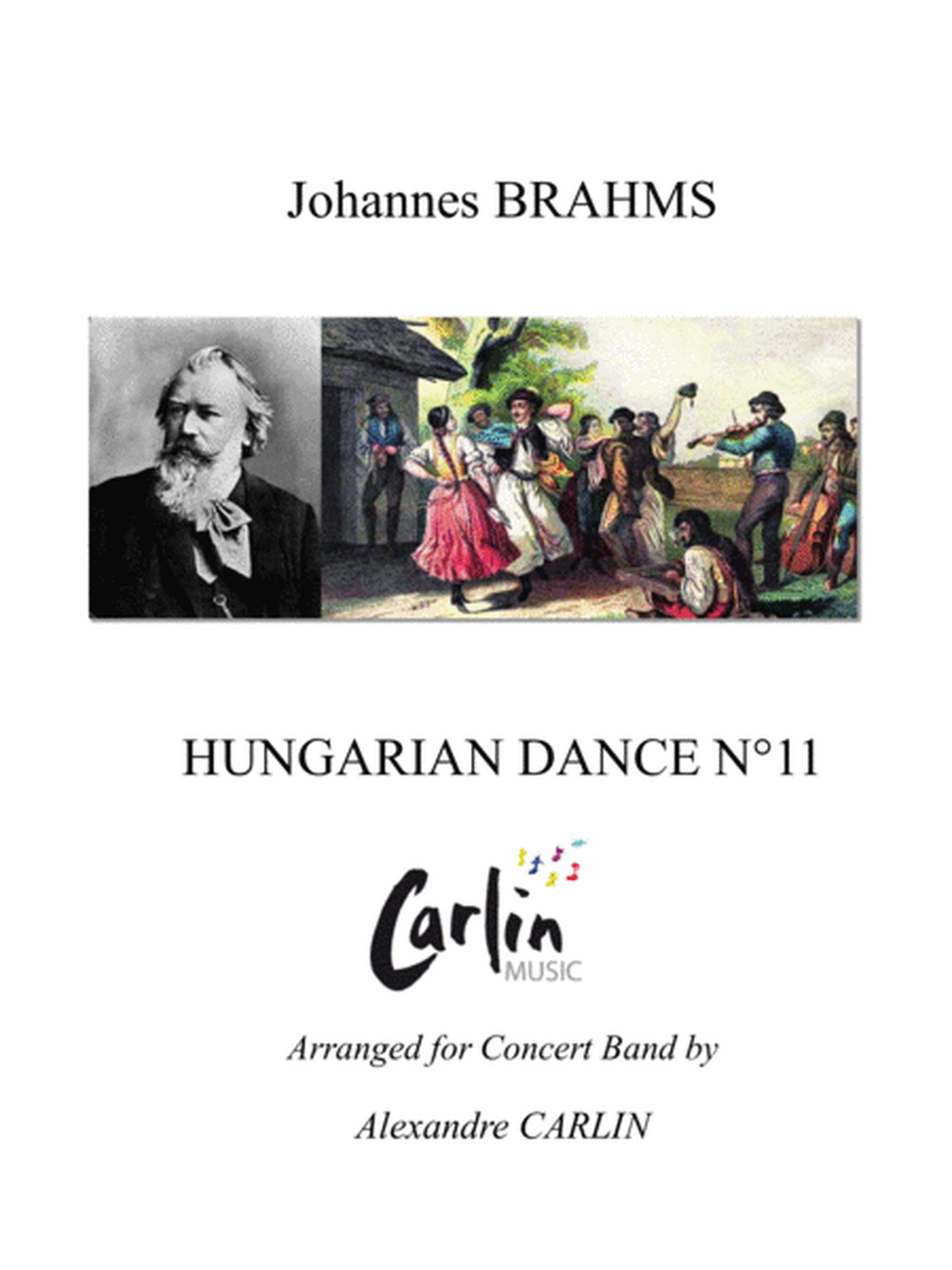 Hungarian Dance No.11 by Brahms - Arranged for Concert Band image number null