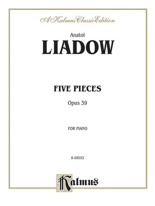 Book cover for Five Pieces, Op. 39