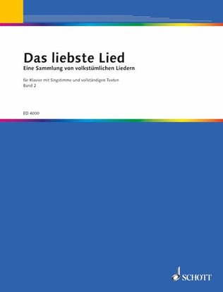 Book cover for Das liebste Lied - Volume 2