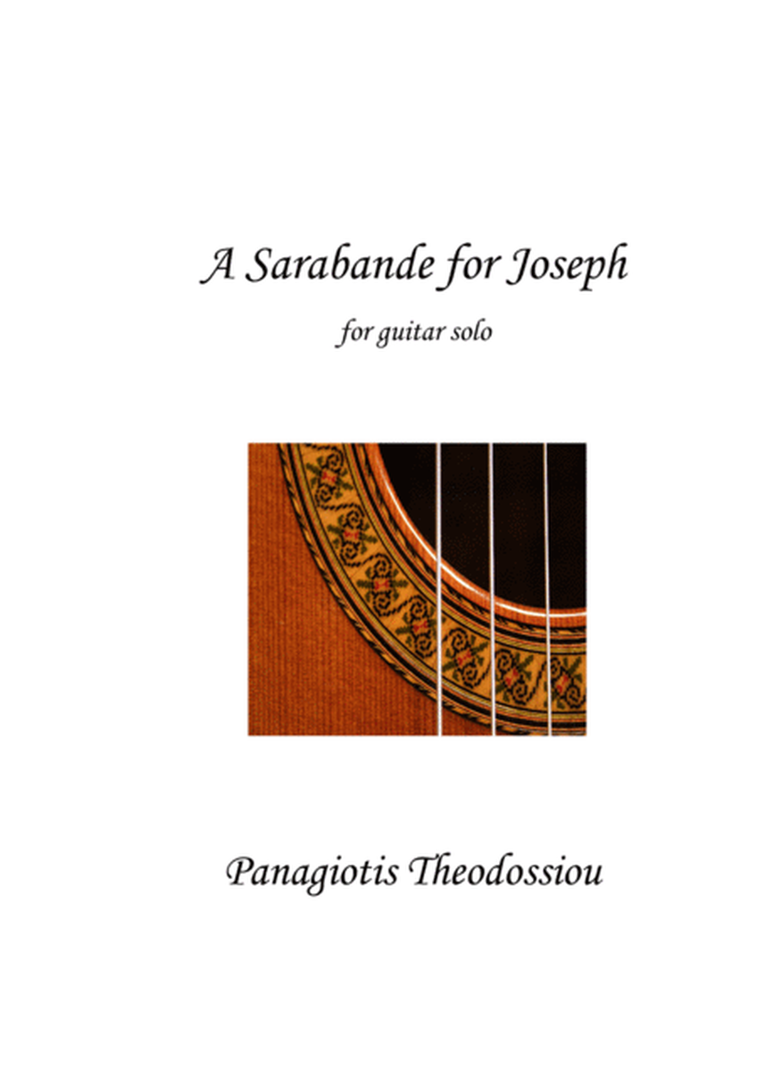 "A Sarabande for Joseph" for guitar solo image number null