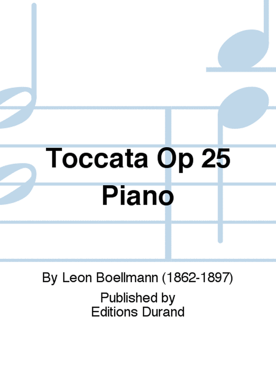 Toccata Op 25 Piano