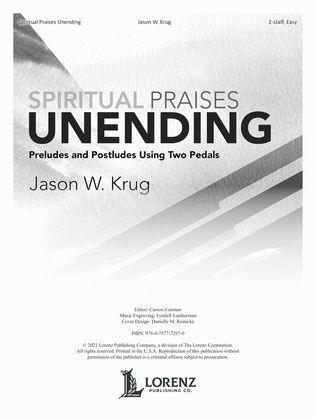 Book cover for Spiritual Praises Unending