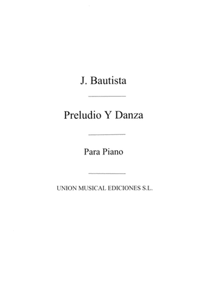 Book cover for Preludio Y Danza For Piano